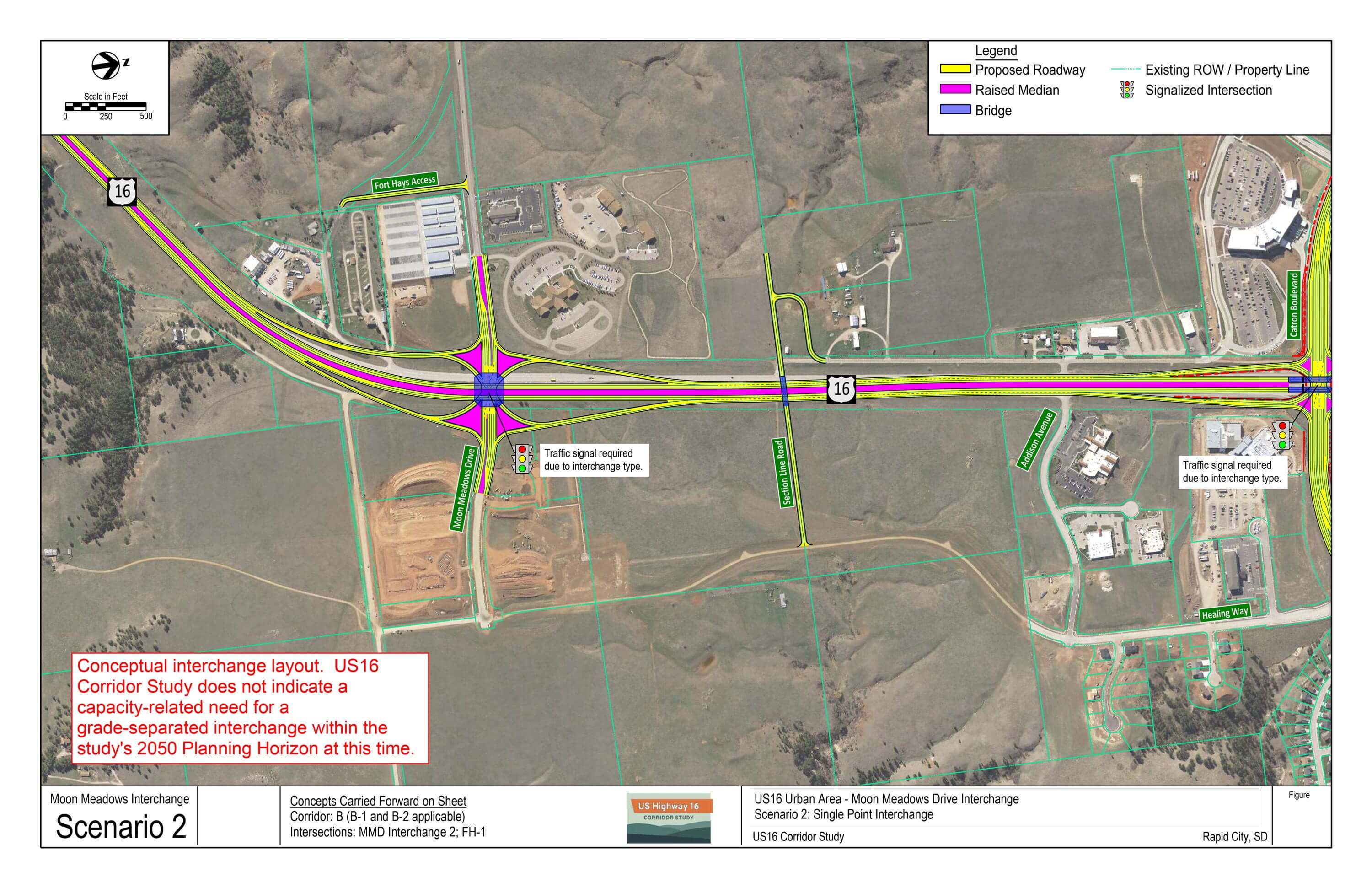 Scenario 2: Single point interchange layout