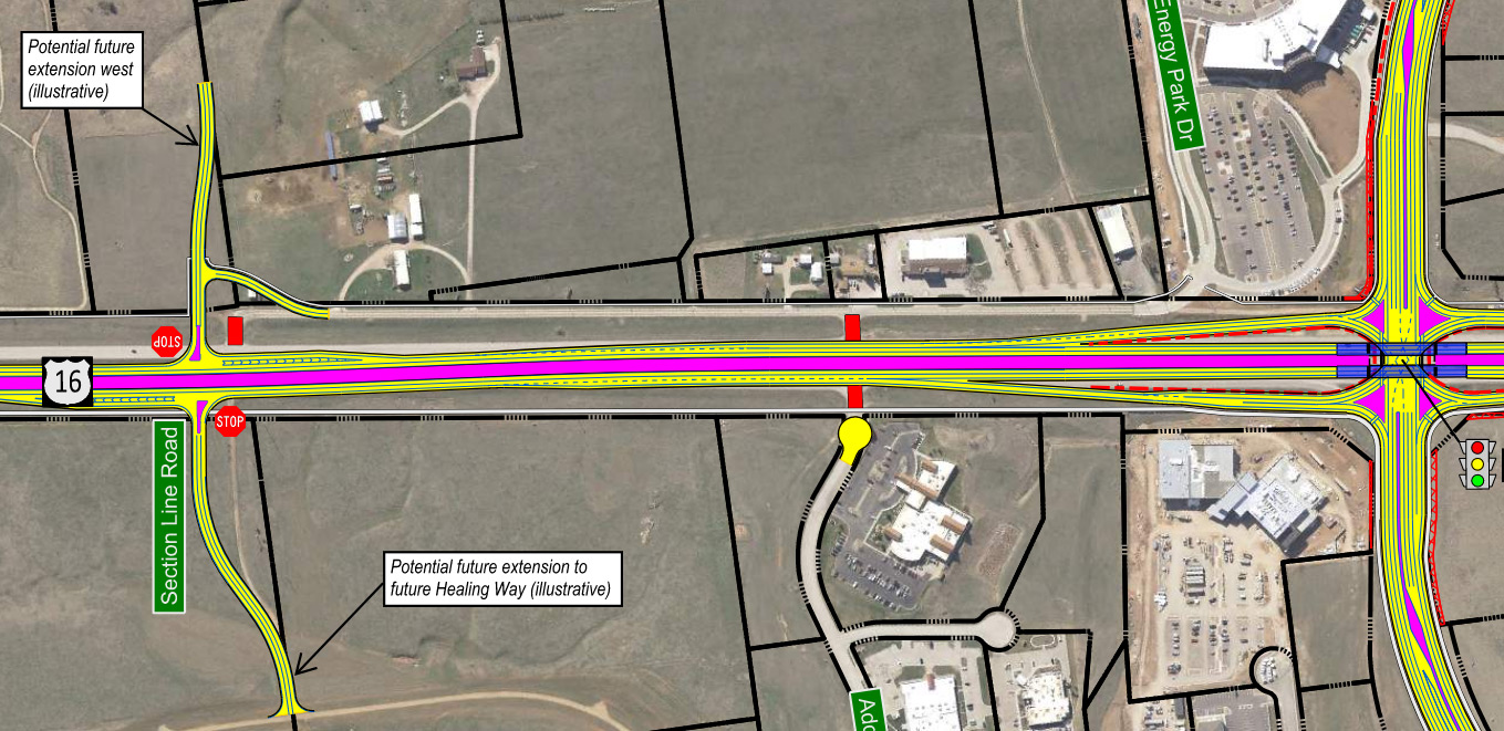 Section Line Road consultant recommendation diagram